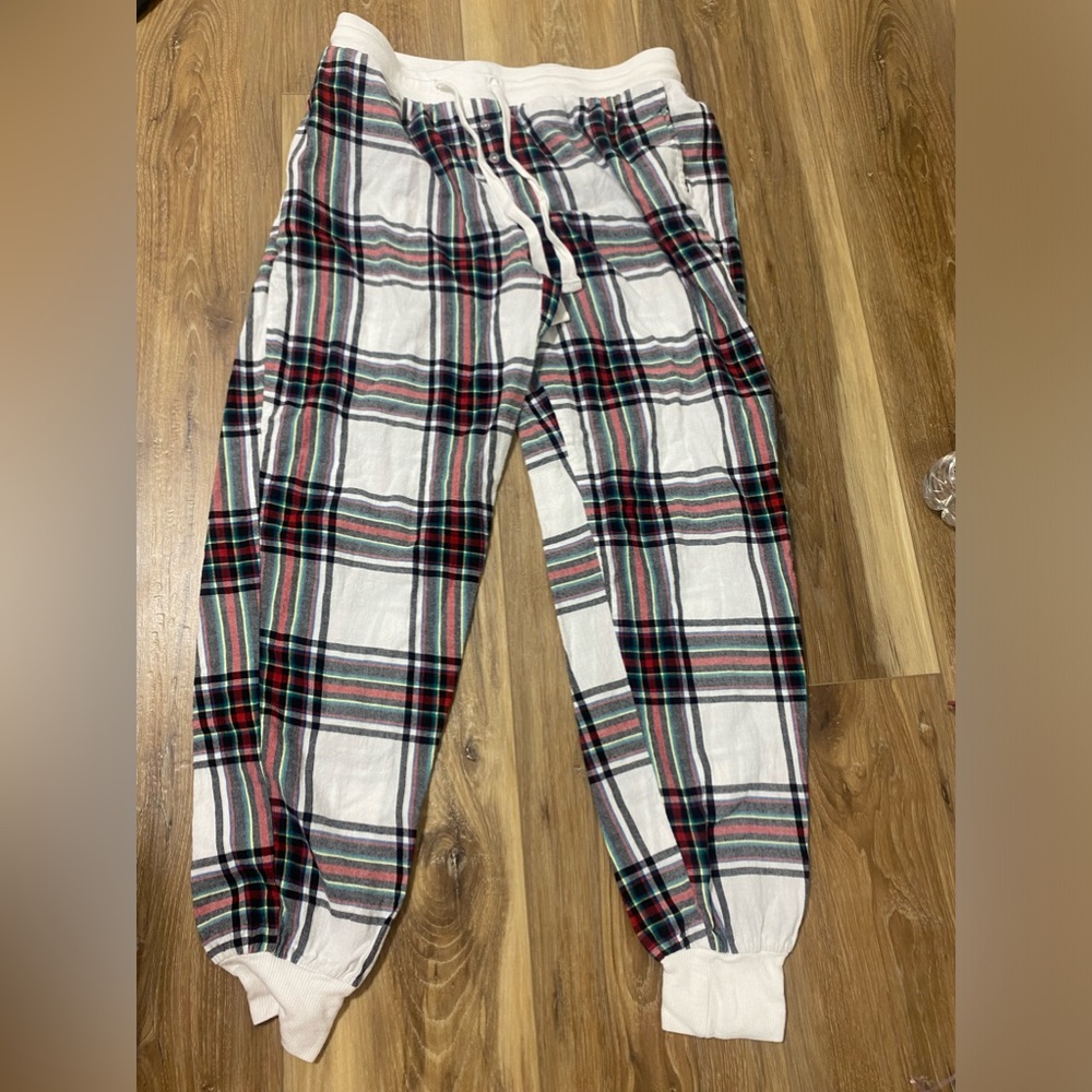 Stars and above plaided pj pants
